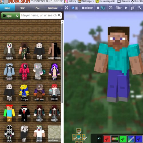 Nova Skin Editor Minecraft